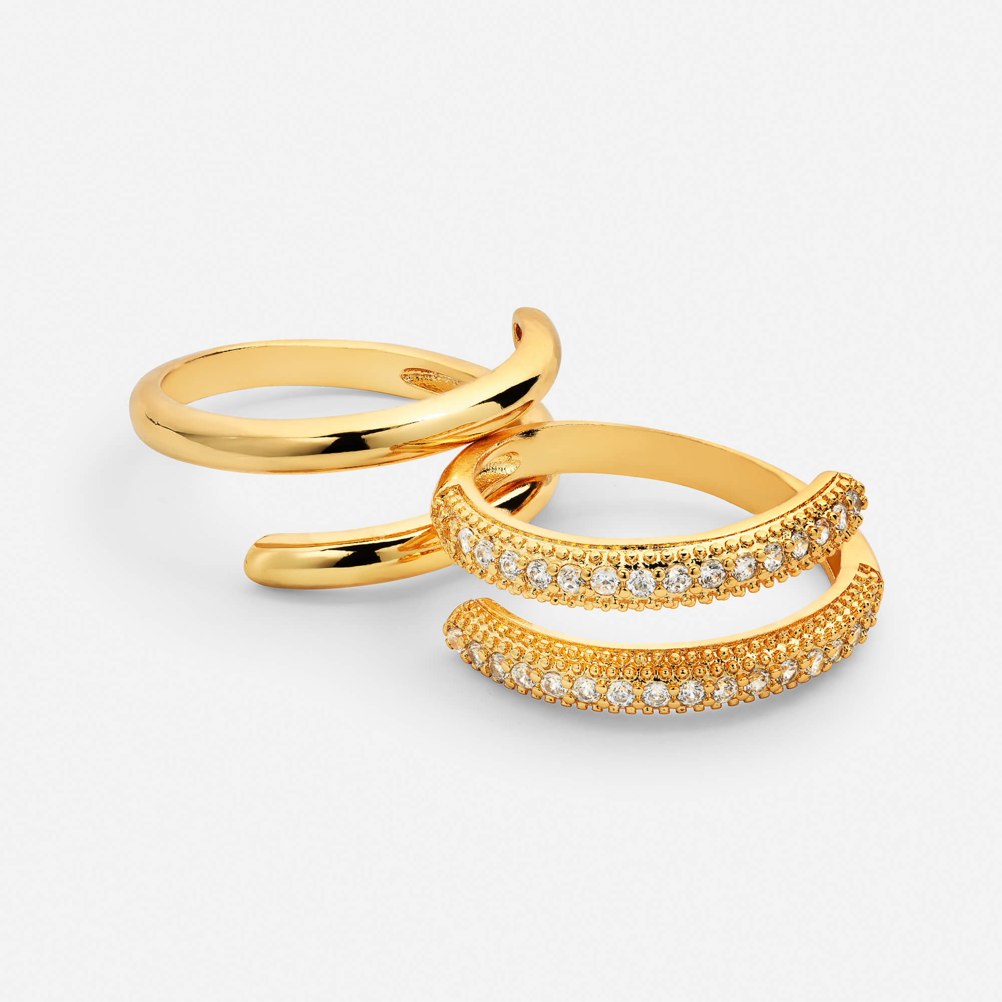 Leah Pavé Stack Ring