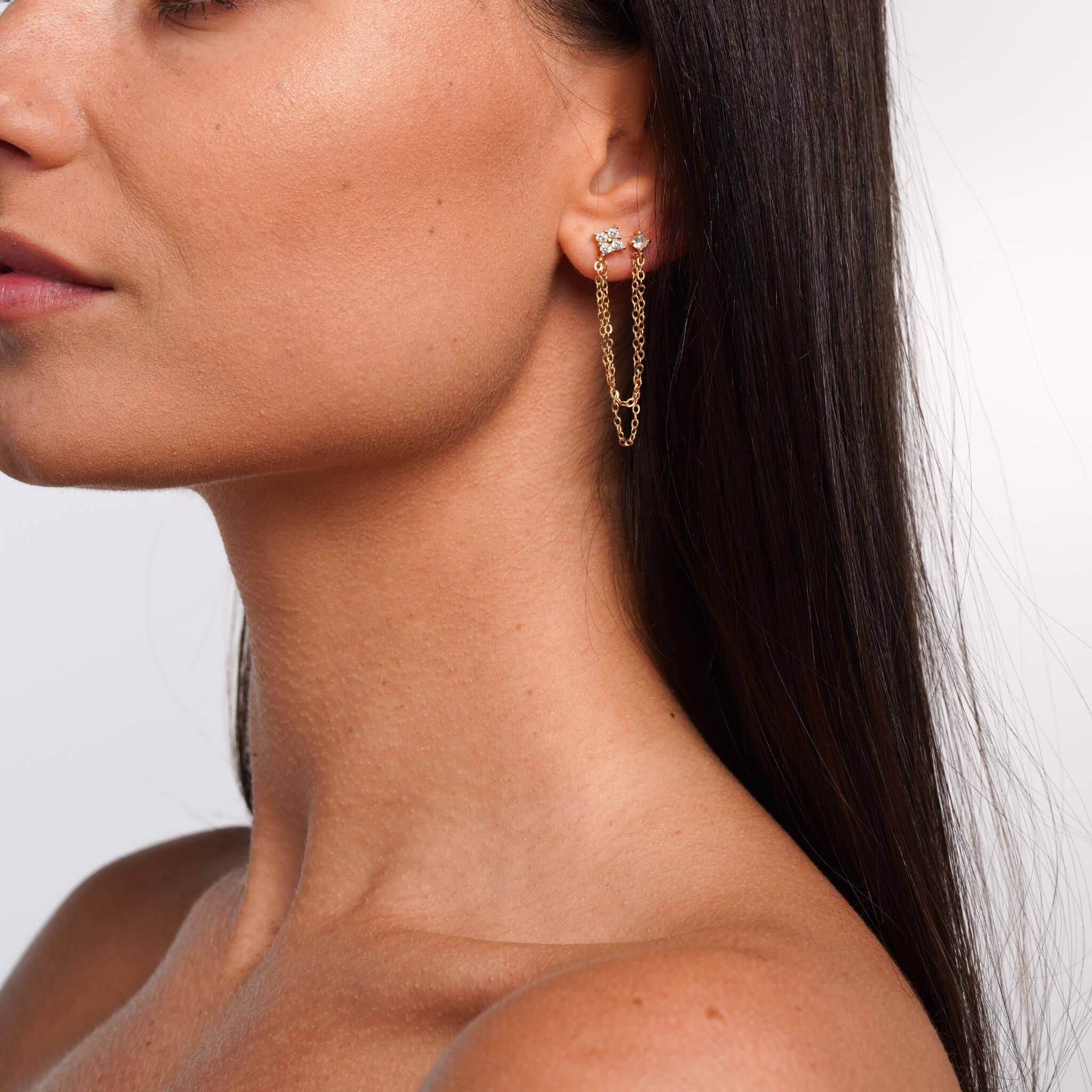 Grace Chain Dangle Earrings