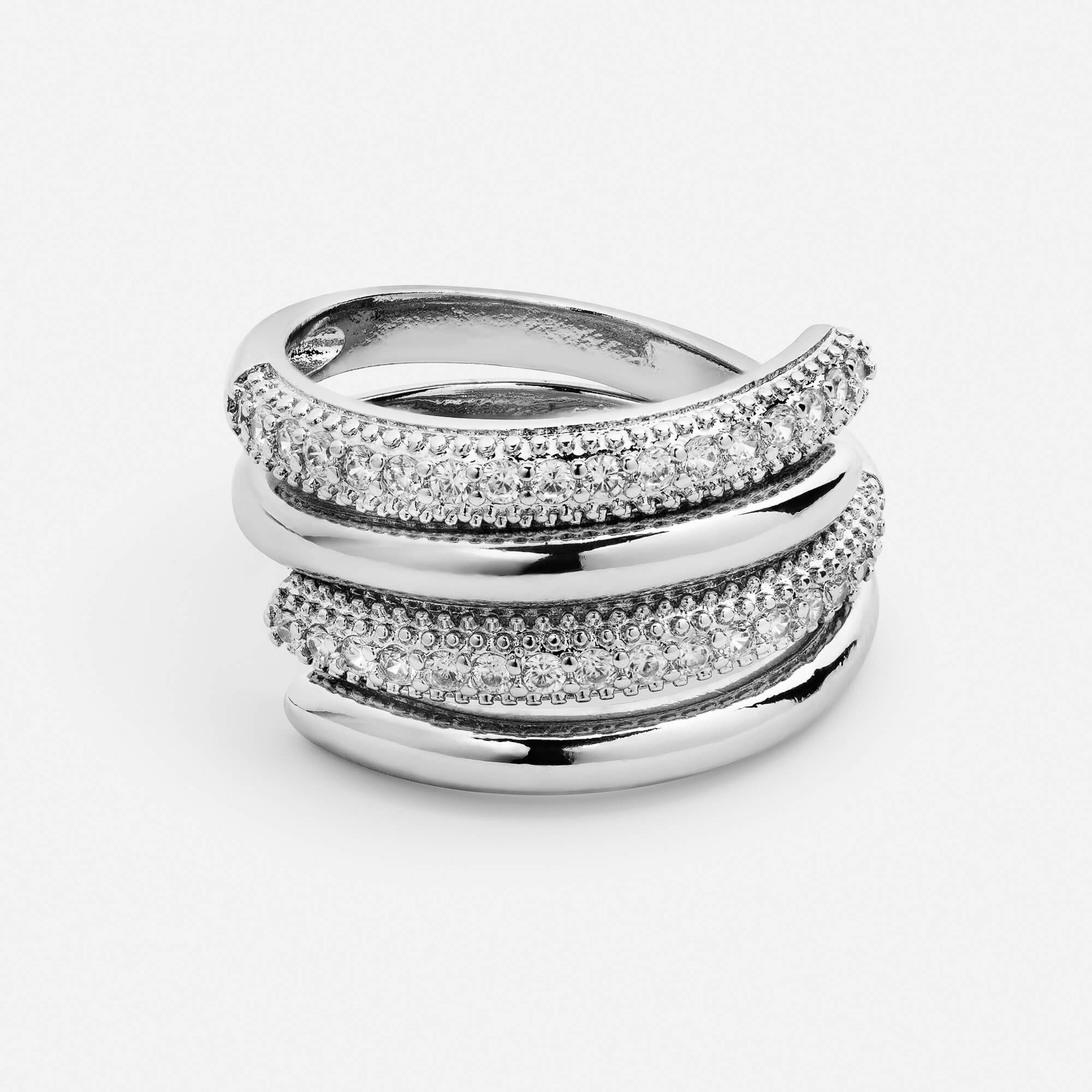 Leah Pavé Stack Ring