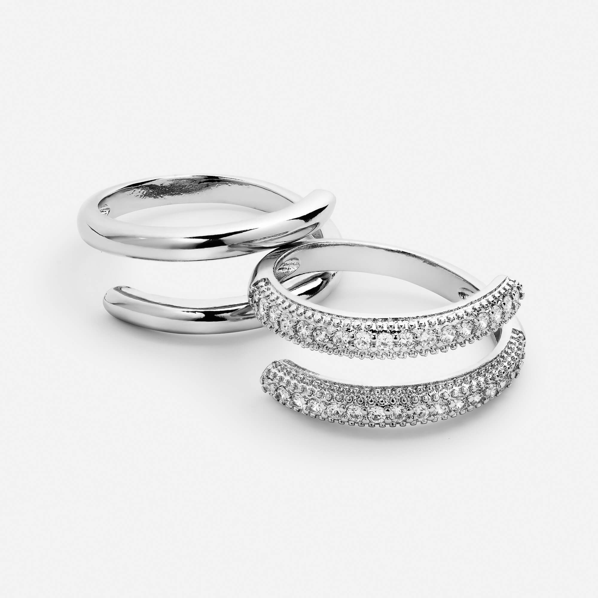 Leah Pavé Stack Ring