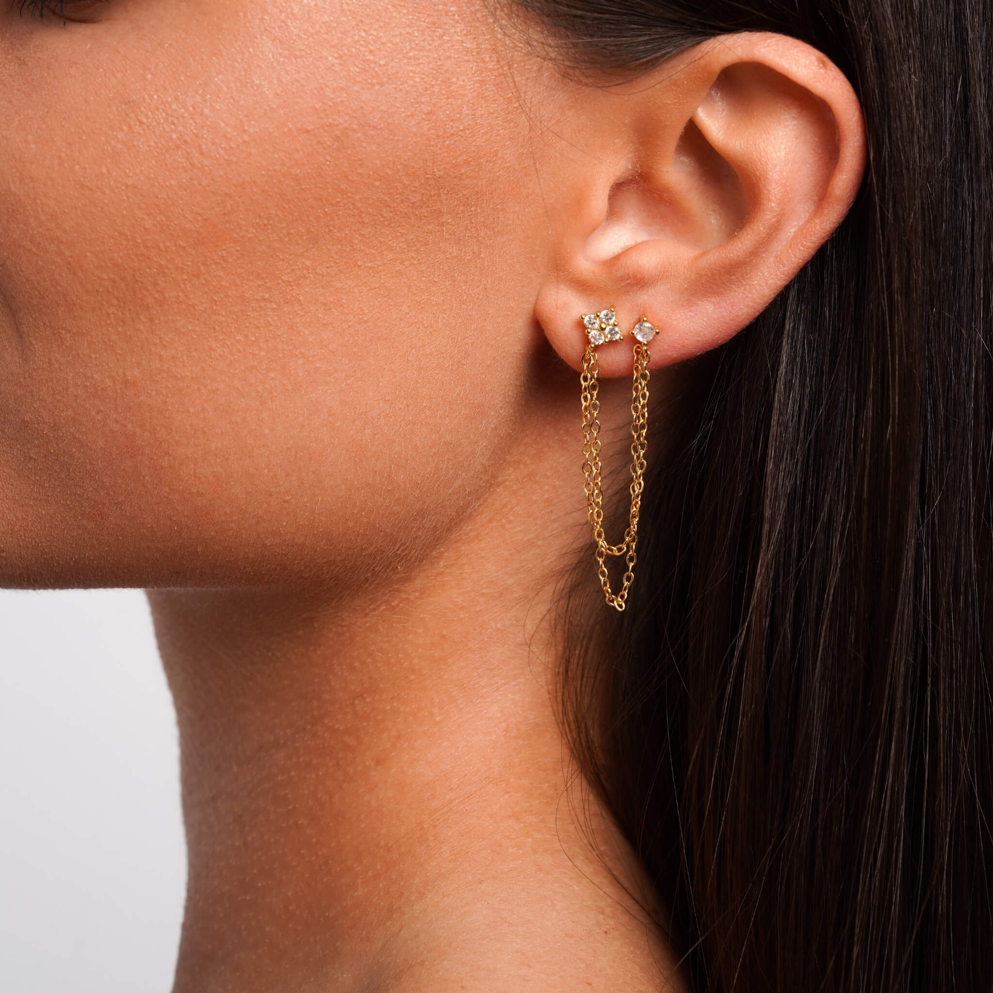 Grace Chain Dangle Earrings